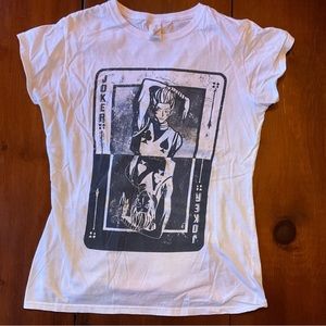 Hisoka hunter x hunter anime shirt women medium joker tee white